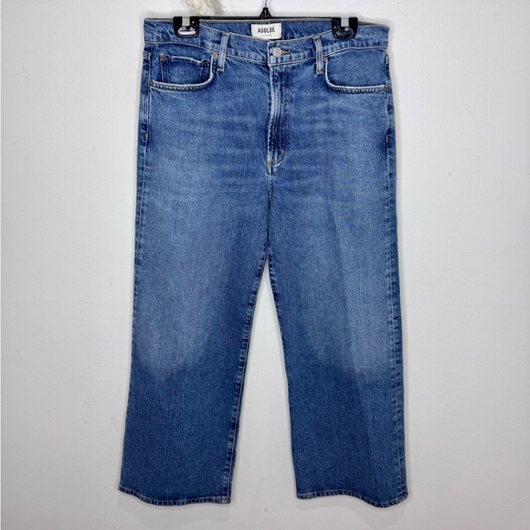Agolde ‘Harper’ Cropped Jeans in Moor - Picture 5 of 11